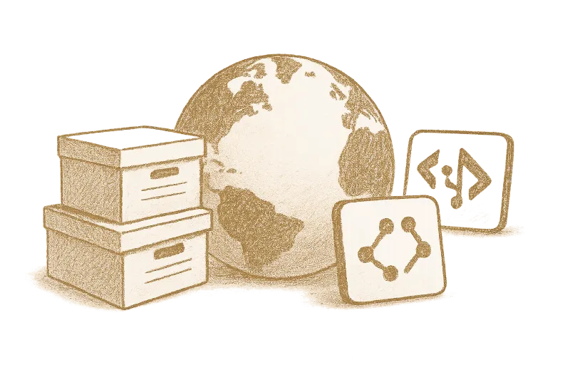 Archival repositories illustration